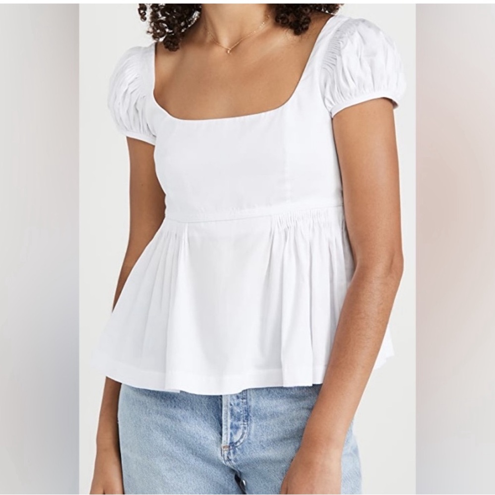 Rebecca Taylor Puff sleeve empire blouse